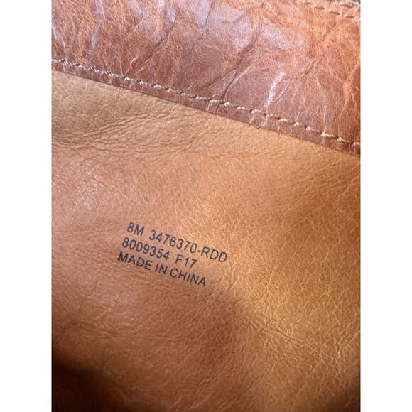 Frye Joan Campus Leather Bootie Boot Women’s Sz 8 Redwood - Picture 7 of 9
